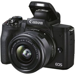 Canon EOS M50 Mark II 15-45 IS STM (Black) kaina ir informacija | Skaitmeniniai fotoaparatai | pigu.lt