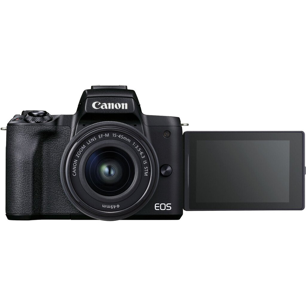 Canon EOS M50 Mark II 15-45 IS STM (Black) kaina ir informacija | Skaitmeniniai fotoaparatai | pigu.lt