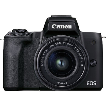 Canon EOS M50 Mark II 15-45 IS STM (Black) kaina ir informacija | Skaitmeniniai fotoaparatai | pigu.lt