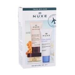Kosmetikos rinkinys Nuxe Moisture Me Kit: veido kremas, 30 ml + rankų kremas, 30 ml + lūpų balzamas, 15 g kaina ir informacija | Veido kremai | pigu.lt