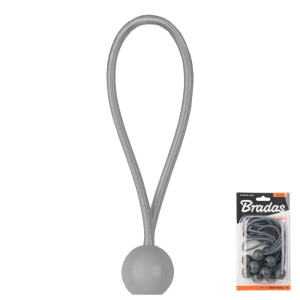 Elastinė guma su rutuliu „Bungee Cord Ball“ - 20 cm (10 vnt.) kaina ir informacija | Sodo įrankiai | pigu.lt