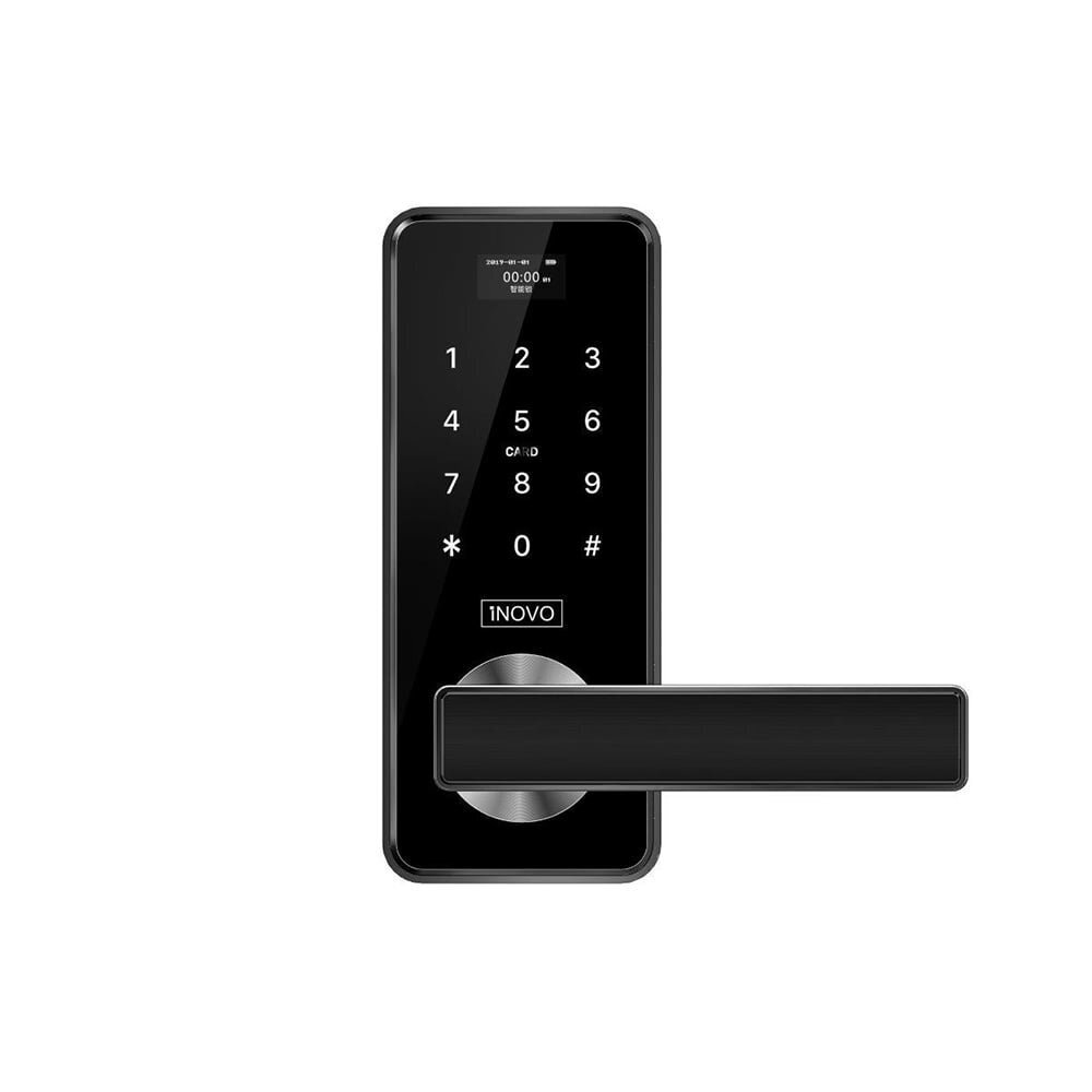 Išmanioji durų rankena inovo HV11B DIN, juoda цена и информация | Durų rankenos | pigu.lt