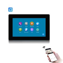 Monitorius Slim SmartHome Wi-Fi su liečiamu "7" ekranu, juodas kaina ir informacija | Domofonai | pigu.lt