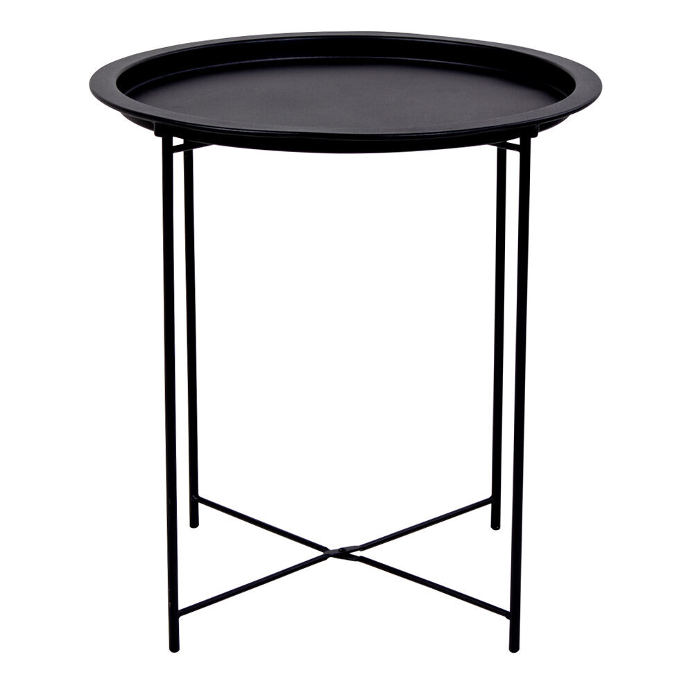 Apvalus, metalinis Bastia Black staliukas kaina ir informacija | Kavos staliukai | pigu.lt