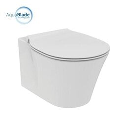 Pakabinamo WC komplektas su rėmu. Komplektą sudaro klozetas Ideal Standard Connect Air AquaBlade su lėtai nusileidžiančiu dangčiu ir Prosys 120M potinkine sistema bei baltos spalvos WC mygtuku. kaina ir informacija | Klozetai | pigu.lt