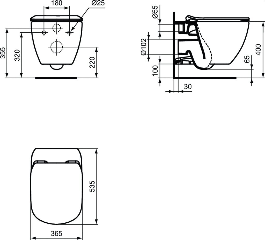 Pakabinamo WC komplektas su rėmu. Komplektą sudaro klozetas Ideal Standard Tesi AquaBlade su lėtai nusileidžiančiu dangčiu ir Prosys 120M potinkine sistema bei juodos spalvos WC mygtuku kaina ir informacija | Klozetai | pigu.lt