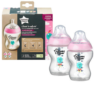 Buteliukai Tommee Tippee 260 ml, 2 vnt kaina ir informacija | Buteliukai kūdikiams ir jų priedai | pigu.lt