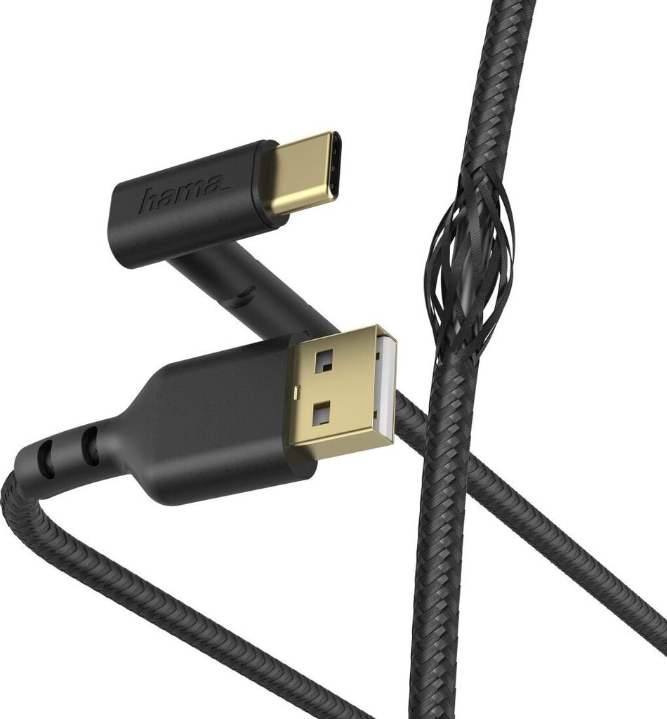 Hama, USB-A - USB-C, 1.5 m цена и информация | Laidai telefonams | pigu.lt