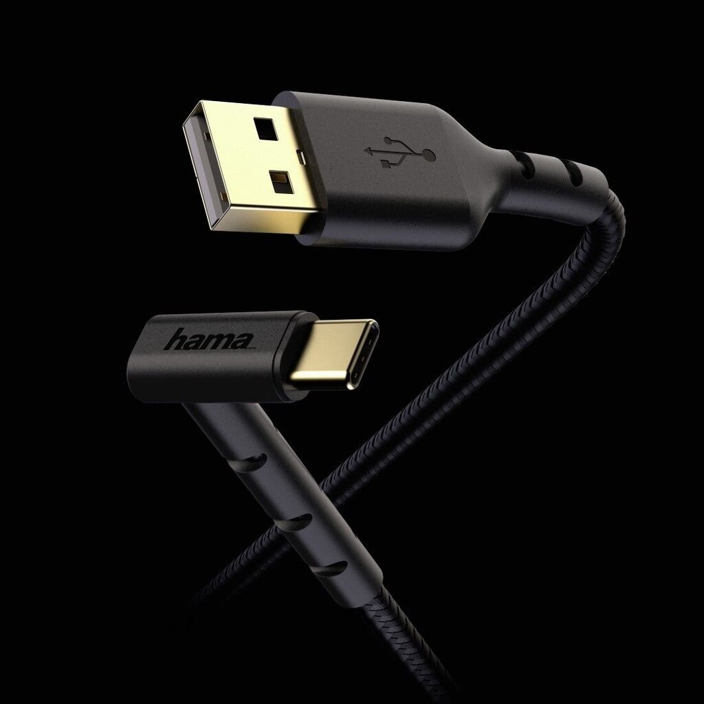 Hama, USB-A - USB-C, 1.5 m цена и информация | Laidai telefonams | pigu.lt