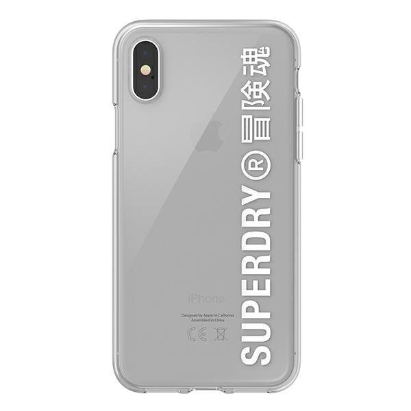 SuperDry Snap, skirtas iPhone X / Xs, baltas kaina ir informacija | Telefono dėklai | pigu.lt