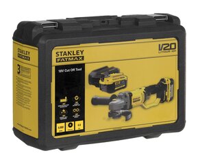 STANLEY SFMCG400M2K-QW Mini-Amoladora V20 18V 125mm с 2 батареями Li-Ion 4Ah цена и информация | Шлифовальные машины | pigu.lt