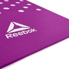 Коврик для тренировок Reebok 7 мм, фиолетовый цена и информация | Коврики для йоги, фитнеса | pigu.lt