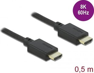 Delock 85386, HDMI, 50 cm kaina ir informacija | Kabeliai ir laidai | pigu.lt