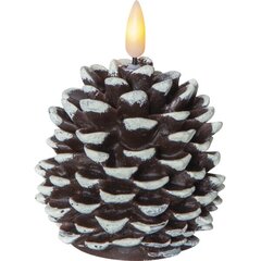 LED žvakė Kankorėžis kaina ir informacija | Kalėdinės dekoracijos | pigu.lt