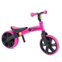Балансировочный велосипед Yvolution Velo Junior, розовый цена и информация | Балансировочные велосипеды | pigu.lt