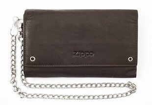 Кожаный бумажник байкера ZIPPO  цена и информация | Мужские кошельки | pigu.lt
