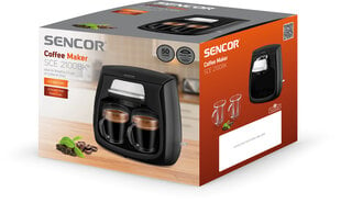 Кофеварка Sencor на две чашки SCE2100BK цена и информация | Кофемашины | pigu.lt