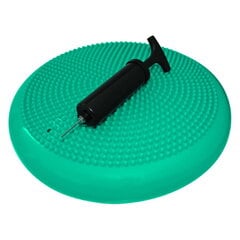 Сэнсомоторическая подушка для массажа и балансировки тела SportVida, 34 см, зеленая цена и информация | Балансировочные подушки | pigu.lt