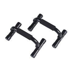 Упоры (рукоятки) SportVida Push-up-bar (21x13.5x13 см,) 2 шт. max 120 кг, черные цена и информация | Упоры для отжиманий | pigu.lt