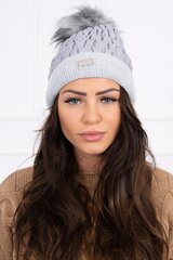Женская зимняя шапка, серая цена и информация | Женские шапки | pigu.lt