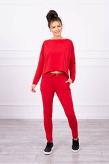 Laisvalaikio kostiumas moterims, raudonas kaina ir informacija | Sportinė apranga moterims | pigu.lt
