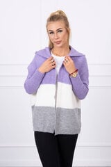 Megztinis moterims, violetinis, pilkas kaina ir informacija | Megztiniai moterims | pigu.lt