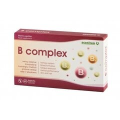 Maisto papildas B Complex, 40 kapsulių kaina ir informacija | Vitaminai, maisto papildai, preparatai gerai savijautai | pigu.lt