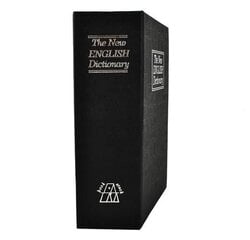 Knyga -Seifas 18x11,5x5,6cm, juoda kaina ir informacija | Seifai | pigu.lt