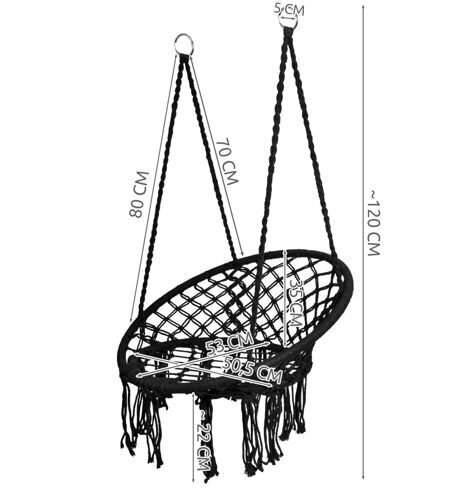 Pakabinimo kėdė, 120 kg kaina ir informacija | Lauko kėdės, foteliai, pufai | pigu.lt