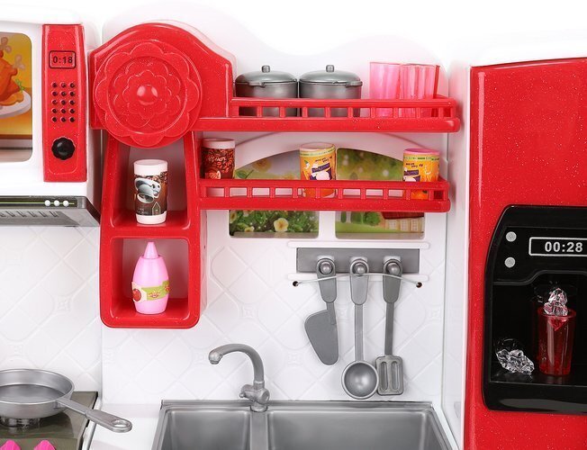 Virtuvė lėlėms Doll's Kitchen 27cm 3 moduliai 9425 / XL14133 kaina ir informacija | Žaislai mergaitėms | pigu.lt