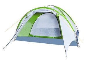 Туристическая палатка Nevada, 4 чел., зеленая цена и информация | Палатки | pigu.lt