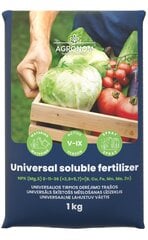 Удобрение универсальное растворимое NPK 8-11-36, 1 кг цена и информация | Рассыпчатые удобрения | pigu.lt