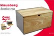 Klausberg plieninė ir medinė duonos dėžutė, KB-7386 цена и информация | Virtuvės įrankiai | pigu.lt