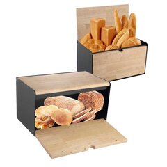 Хлебница из стали и дерева KLAUSBERG KB-7386 цена и информация | Кухонная утварь | pigu.lt