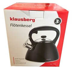 Чайник со свистком KLAUSBERG 3L KB-7451 цена и информация | Чайники, кофейники | pigu.lt