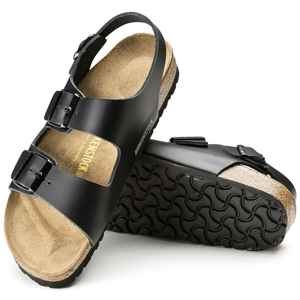 Birkenstock vyriškos juodos šlepetės Milano NL Black kaina ir informacija | Vyriškos šlepetės, basutės | pigu.lt