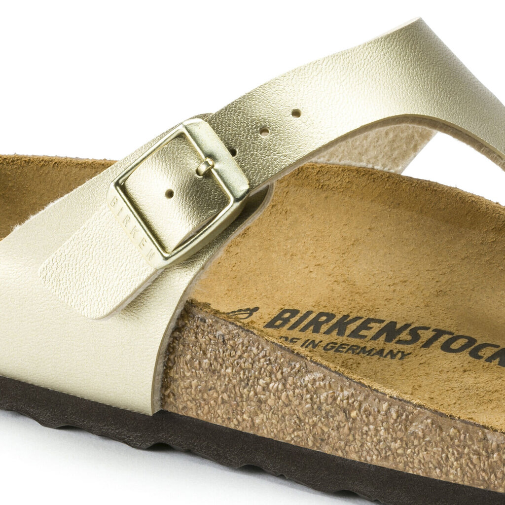 Šlepetės moterims Birkenstock Gizeh BF Gold, auksinės kaina ir informacija | Šlepetės moterims | pigu.lt