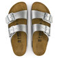 Šlepetės Birkenstock Arizona BF Silver цена и информация | Šlepetės moterims | pigu.lt