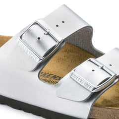 Тапочки Birkenstock Arizona BF Silver цена и информация | Женские тапочки | pigu.lt