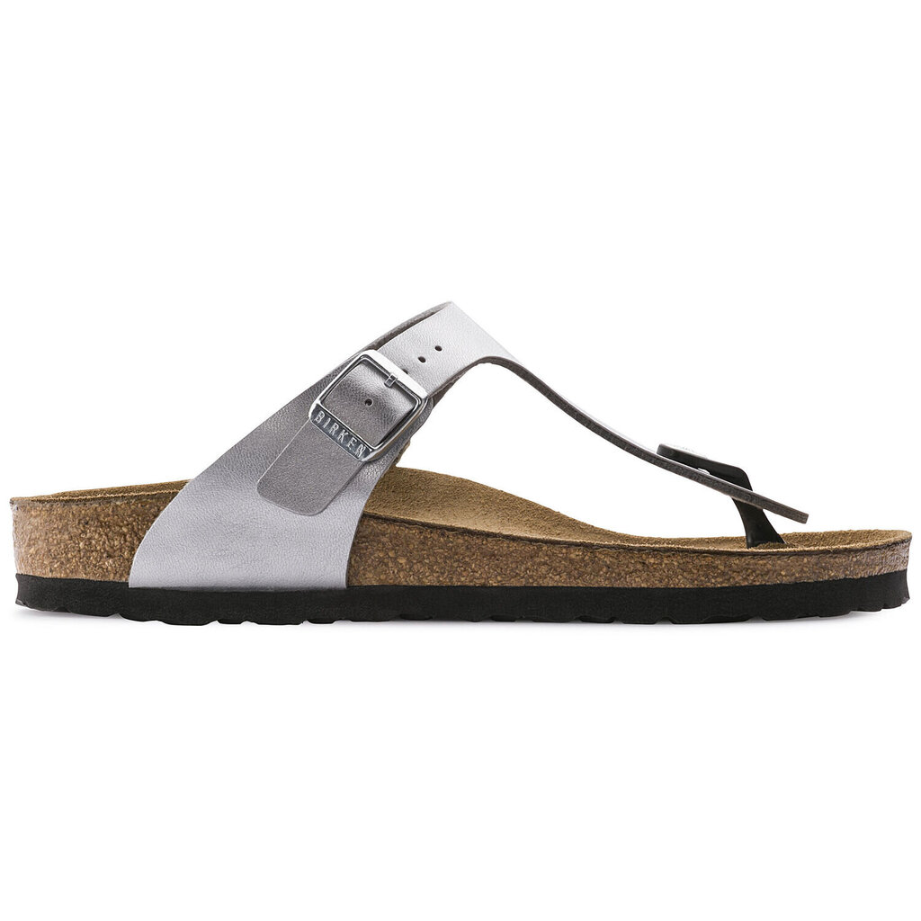 Šlepetės Birkenstock Gizeh BF Silver цена и информация | Šlepetės moterims | pigu.lt