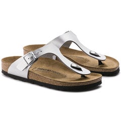 Тапочки Birkenstock Gizeh BF Silver цена и информация | Женские тапочки | pigu.lt