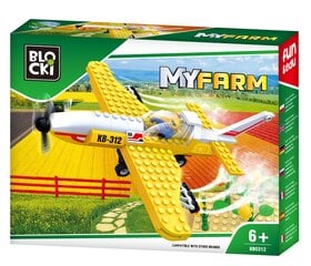 Конструктор блоков MyFarm Самолет для полевого опрыскивания, KB0312, 146 шт. цена и информация | Конструкторы и кубики | pigu.lt