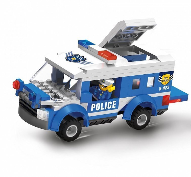 Konstruktorius Blocki MyPolice Policijos patrulių automobilis, KB0612, 188vnt. цена и информация | Konstruktoriai ir kaladėlės | pigu.lt