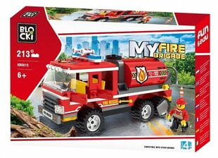 Конструктор Blocki MyFireBrigade Пожарная машина, KB0815, 213шт. цена и информация | Конструкторы и кубики | pigu.lt
