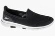Laisvalaikio batai moterims Skechers Go Walk 5 15901-BKW, juodi цена и информация | Sportiniai bateliai, kedai moterims | pigu.lt