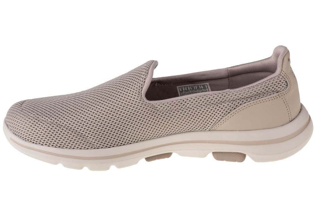 Sportiniai batai moterims Skechers Go Walk 5 W 15901-TPE, smėlio spalvos цена и информация | Sportiniai bateliai, kedai moterims | pigu.lt