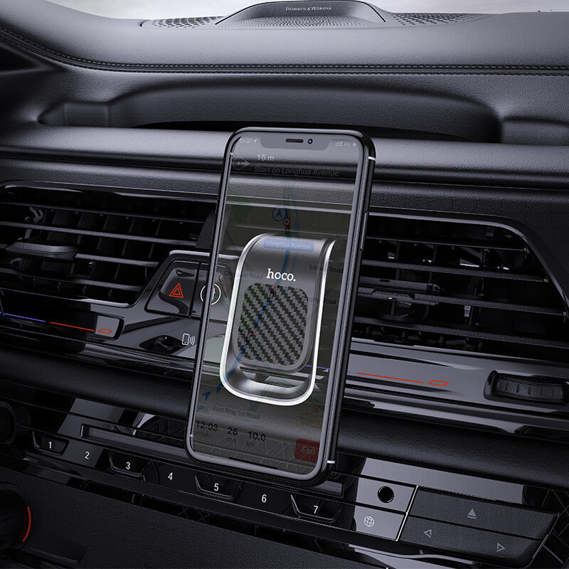 Automobilinis Universalus telefono laikiklis Hoco CA74 tvirtinamas į ventiliacijos groteles, magnetinis, juodas-sidabrinis цена и информация | Telefono laikikliai | pigu.lt
