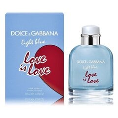 Tualetinis vanduo Dolce & Gabbana Light Blue Love Is Love Pour Homme EDT vyrams, 125 ml цена и информация | Мужские духи | pigu.lt