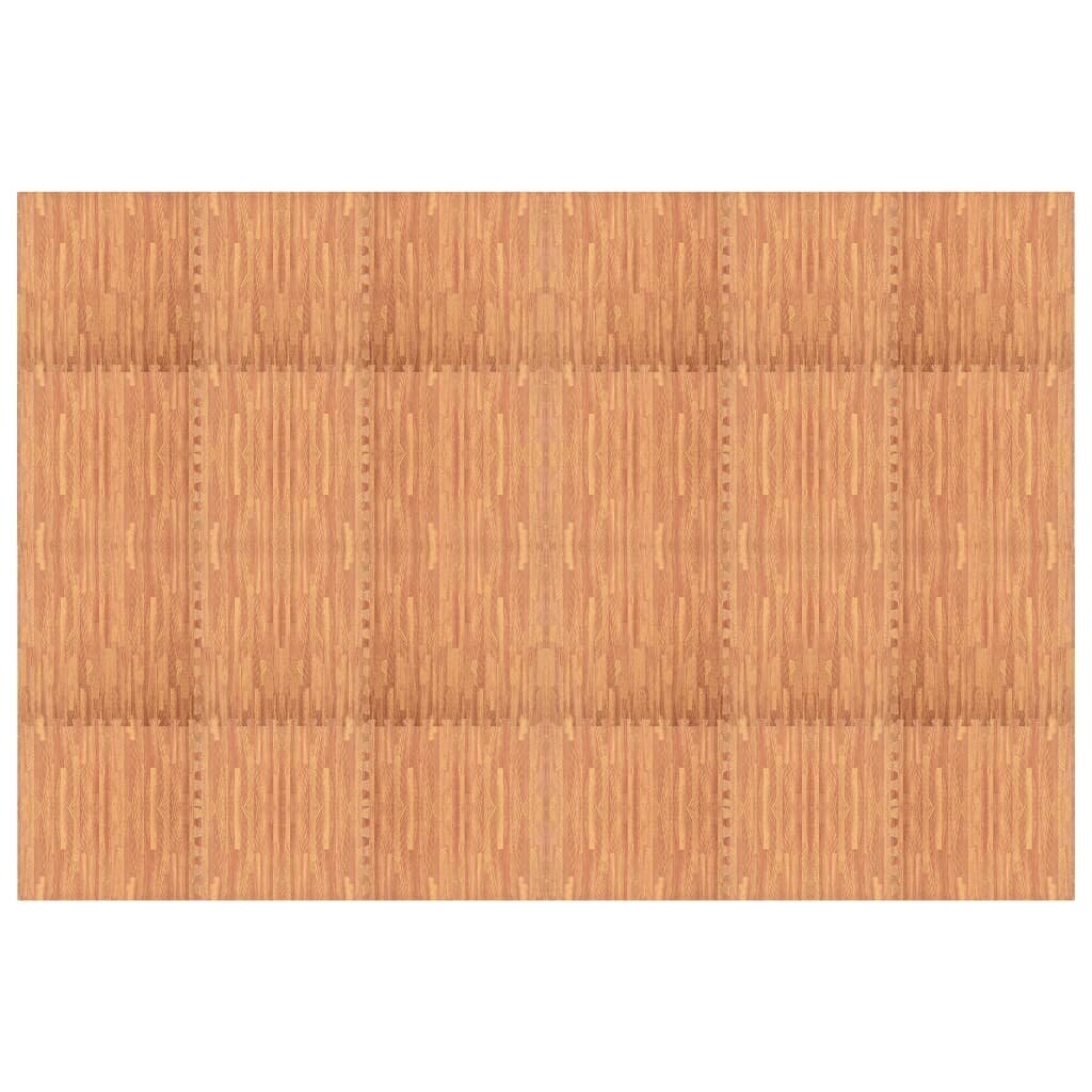 Kilimėliai su medienos raštais, 24 vnt. цена и информация | Terasos grindys | pigu.lt