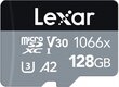 Lexar Professional 1066x microSDXC, 128GB цена и информация | Atminties kortelės fotoaparatams, kameroms | pigu.lt
